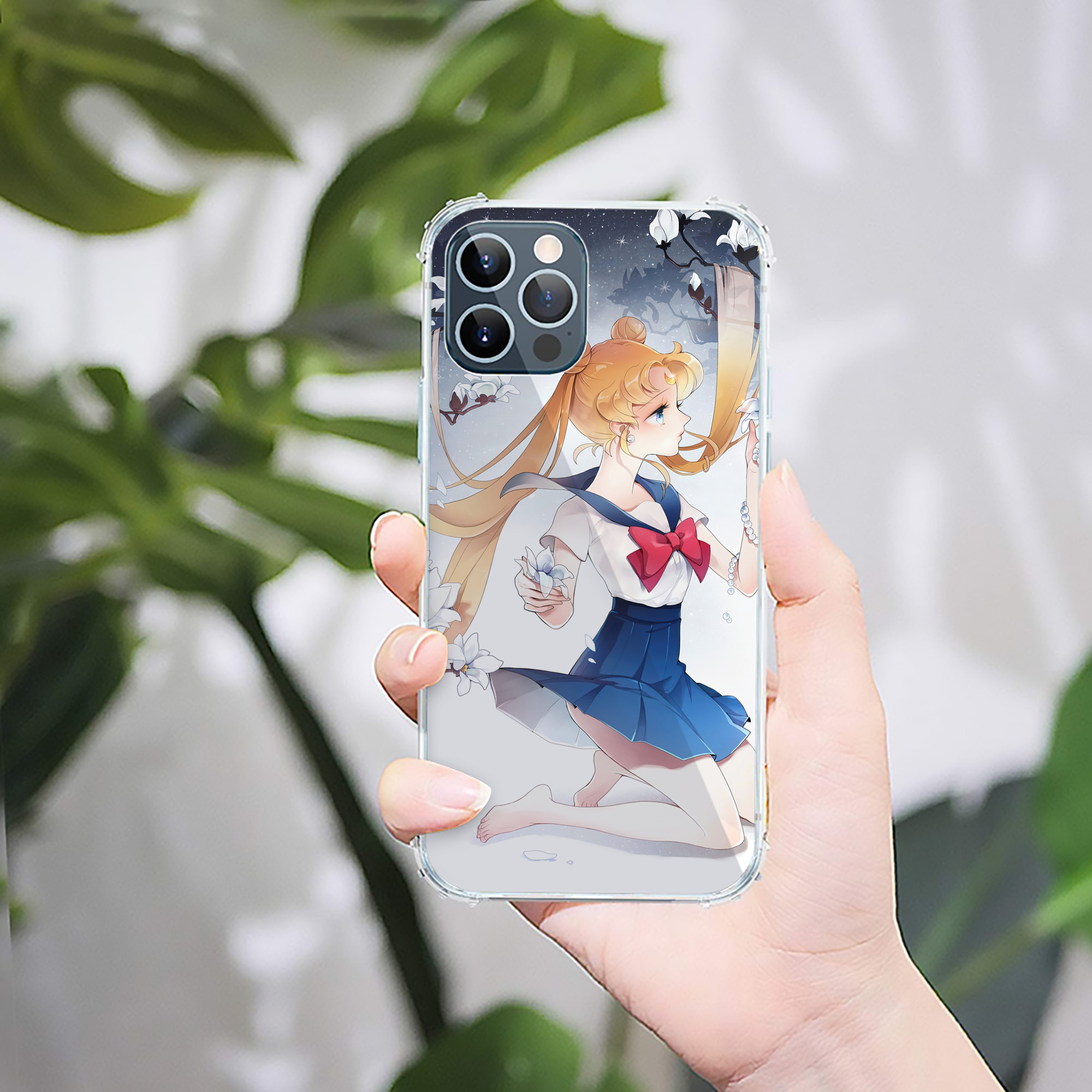 （画像用） 美少女戦士セーラームーン Sailor Moon 【iPhone 12シリーズ対応】透明スマホケース（クリアソフトケース）